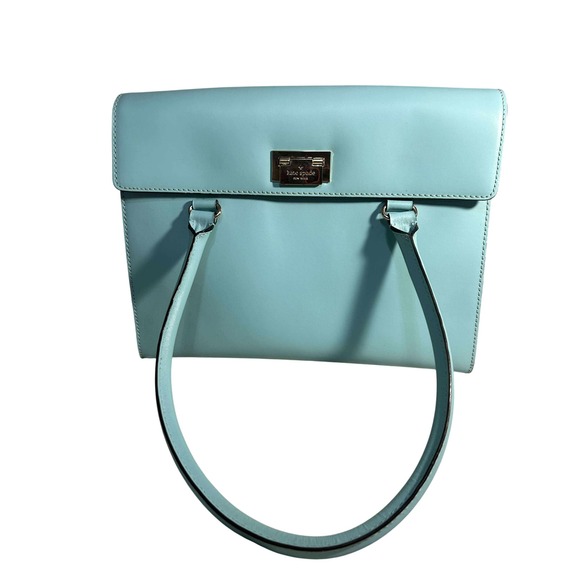 Kate Spade Sinclair Harwood Place light blue Leather Handbag